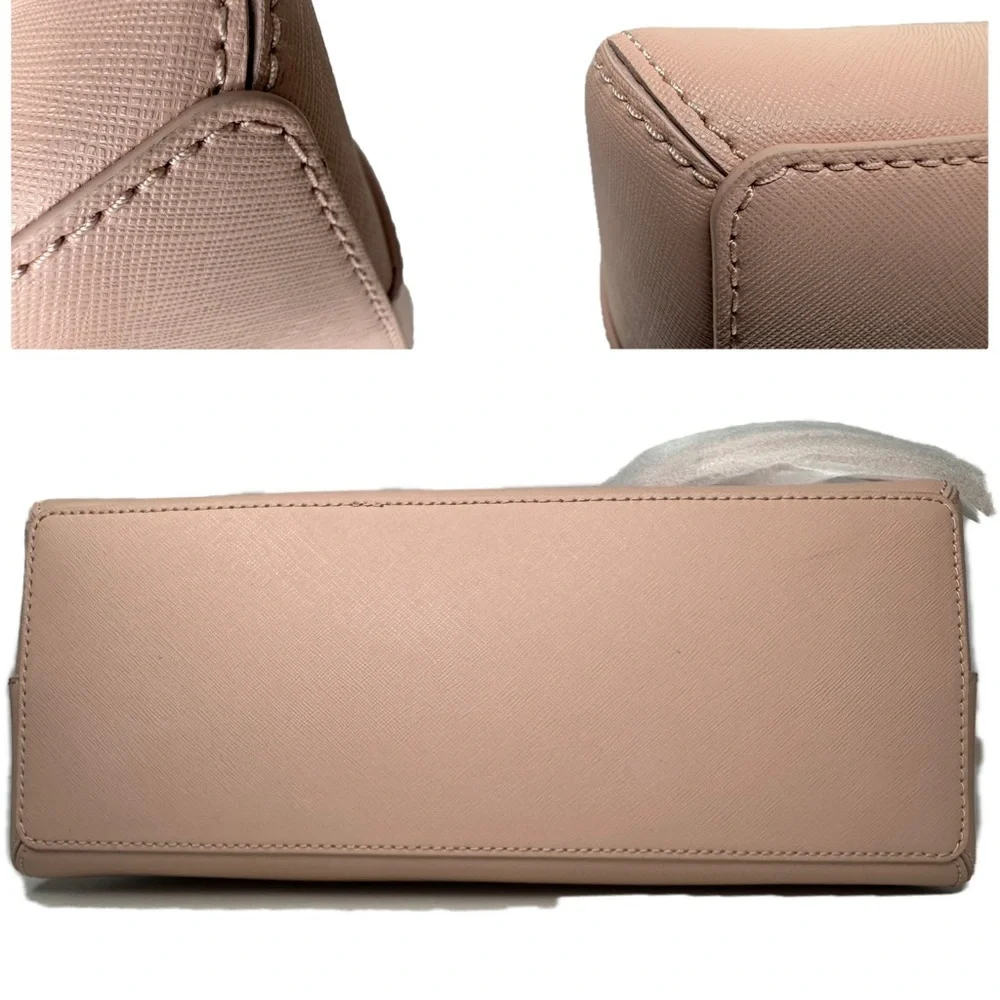Kate Spade Kirk Park Saffiano Julita Satchel Bag Cameron Wallet Pom Pom Keychain